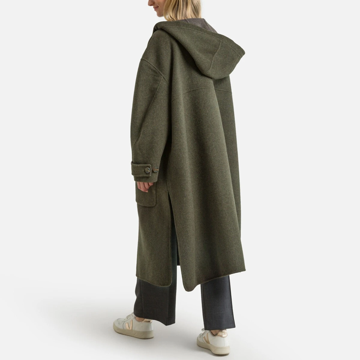 Soeur Manteau Long Capuche Boutonnée RAOUL 4 Soeur Manteau Long Capuche Boutonnée RAOUL – Image 4