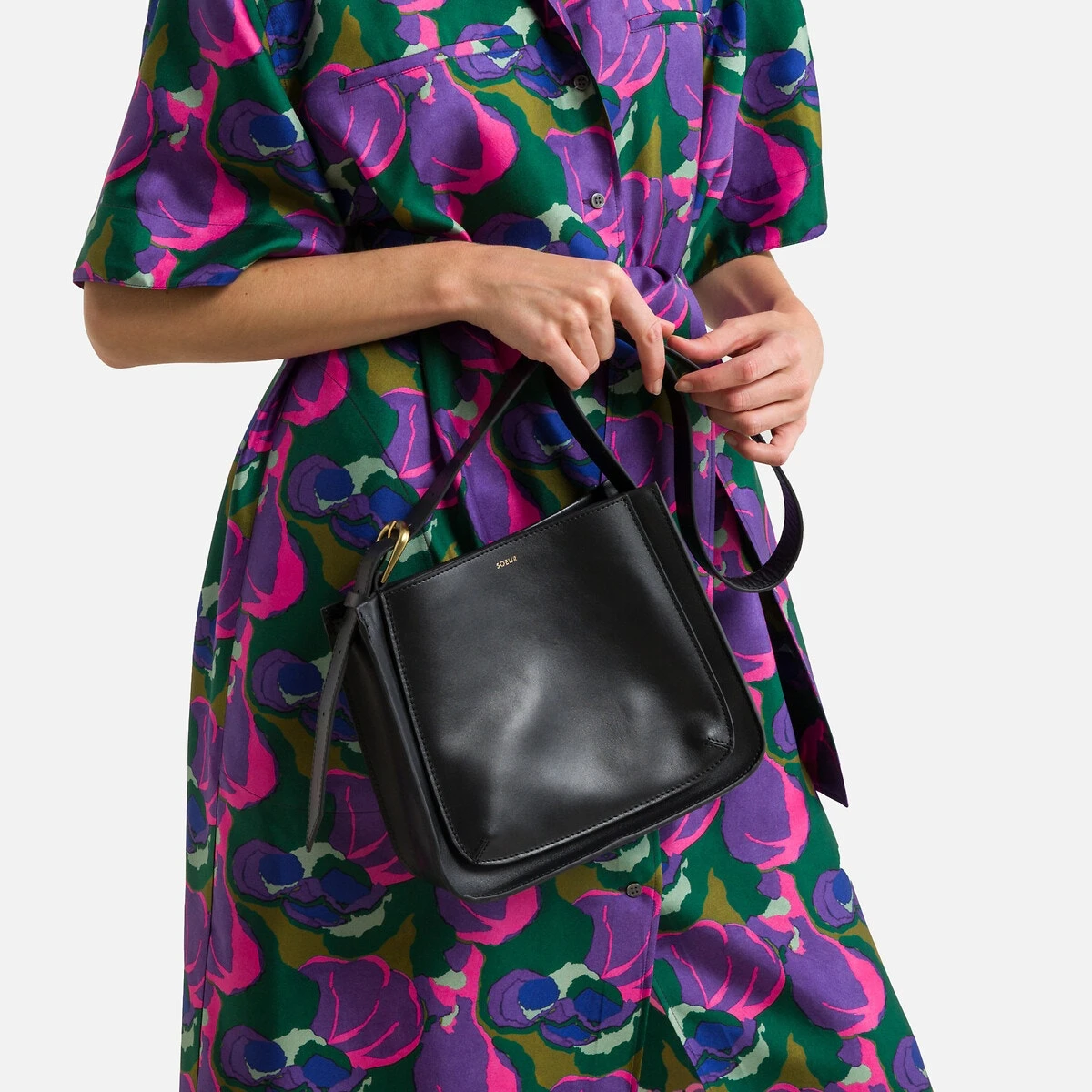 Soeur Sac Besace Ouvert En Cuir VALENCE 1 Soeur Sac Besace Ouvert En Cuir VALENCE