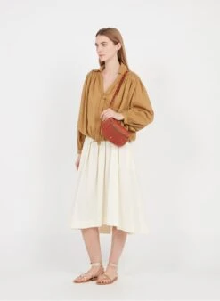 LA LILI - GRDE NANE VELOURS CLOUS - Banane En Cuir | Marron -Soeur 3025217