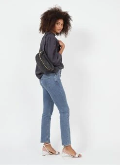 GRANDE LILI - Sac Banane Zippé En Cuir | Noir -Soeur 3059061