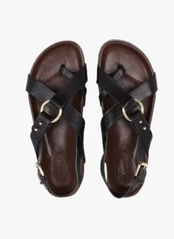 Soeur MEXICO - Sandales Plates En Cuir | Noir 13 Soeur MEXICO - Sandales Plates En Cuir | Noir -Soeur 3573838