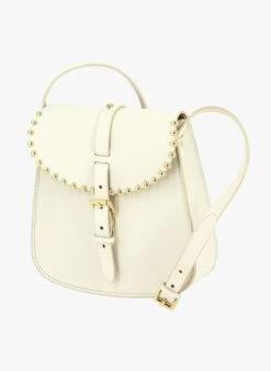 LE SAB ROCK - Mini Besace à Boucle En Cuir | Beige