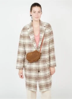 LE MINI SOHNA - Sac Bandoulière En Croute De Cuir | Marron -Soeur 3768691