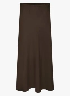 Soeur FEVER - Jupe Midi Fluide En Satin | Kaki -Soeur 3984854