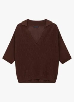 Soeur TILOUP - Pull Torsadé En Lin Et Coton | Marron -Soeur 3984859