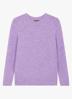 Soeur ENVIE - Pull Col Rond En Maille | Violet -Soeur 3984860