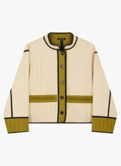 Soeur PATCHOULI - Veste Col Rond En Coton | Beige -Soeur 3984920