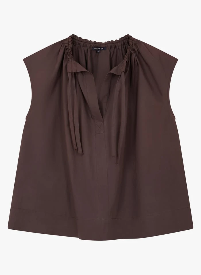 Soeur TANGER - Top En Popeline De Coton | Gris 3 Soeur TANGER - Top En Popeline De Coton | Gris – Image 3