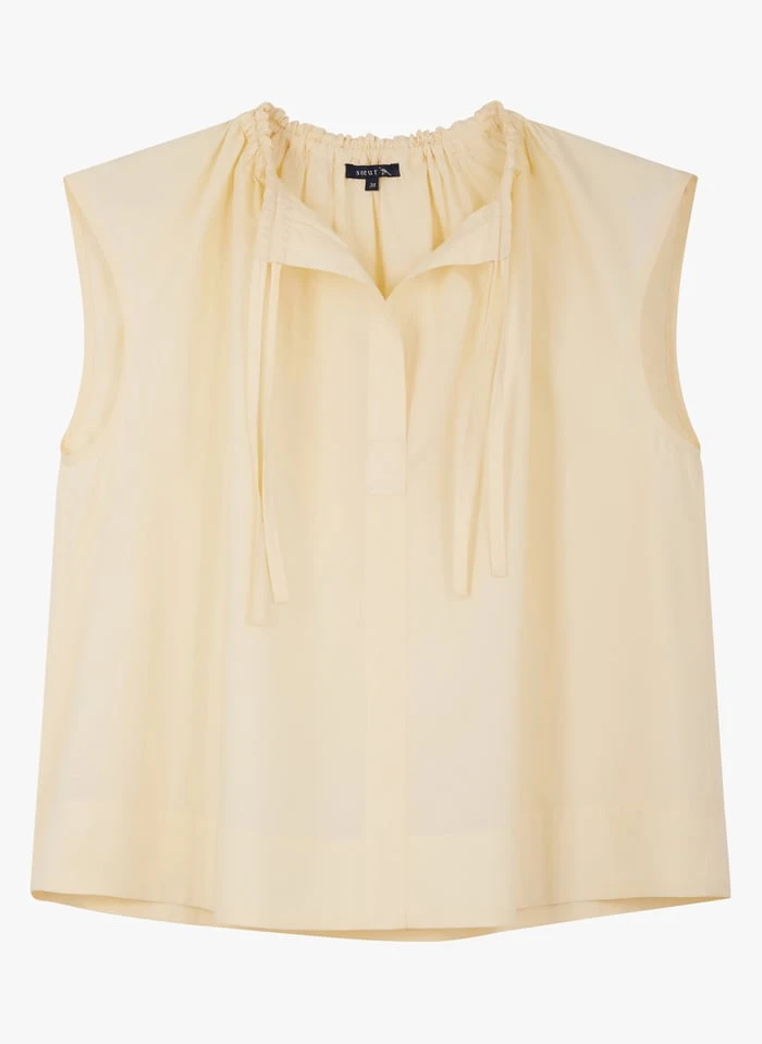 Soeur TANGER - Top En Popeline De Coton | Beige 3 Soeur TANGER - Top En Popeline De Coton | Beige – Image 3