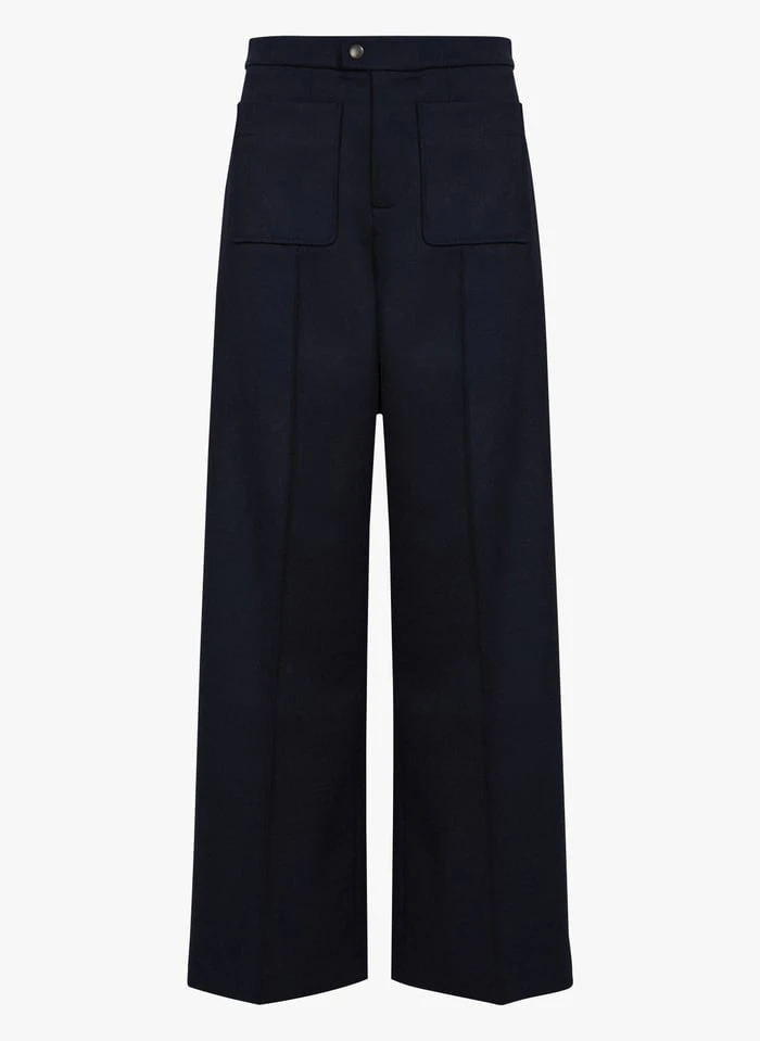 Soeur HARRY - Pantalon Droit En Laine Mélangée | Noir 1 Soeur HARRY - Pantalon Droit En Laine Mélangée | Noir