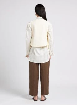 Soeur TISHKA - Top Col Rond En Toile De Coton | Beige 13 Soeur TISHKA - Top Col Rond En Toile De Coton | Beige -Soeur 4009700