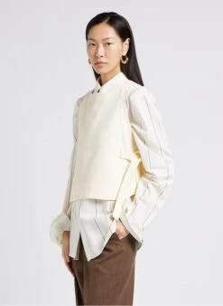 Soeur TISHKA - Top Col Rond En Toile De Coton | Beige 11 Soeur TISHKA - Top Col Rond En Toile De Coton | Beige -Soeur 4009704