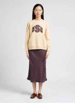 Soeur FEVER - Jupe Midi Fluide En Satin | Kaki -Soeur 4009726