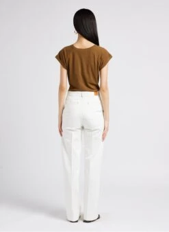 Soeur VALENTINA - Tee-shirt Col Rond Sérigraphié En Coton Mélangé | Marron -Soeur 4009755 1