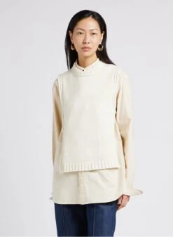 Soeur UZEL - Plastron En Laine | Beige -Soeur 4009789