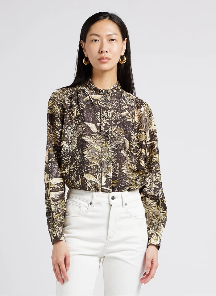 Soeur LUCRECE - Chemise En Doupion De Soie Imprimée | Multicolore 1 Soeur LUCRECE - Chemise En Doupion De Soie Imprimée | Multicolore