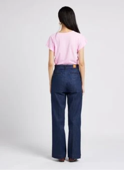 Soeur DOMINIQUE - Tee-shirt Col V En Coton Mélangé | Rose -Soeur 4009990