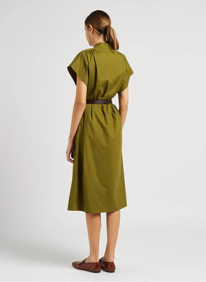 Soeur MARTINIQUE - Robe Midi En Popeline De Coton | Vert 2 Soeur MARTINIQUE - Robe Midi En Popeline De Coton | Vert – Image 2