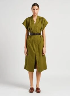 Soeur MARTINIQUE - Robe Midi En Popeline De Coton | Vert