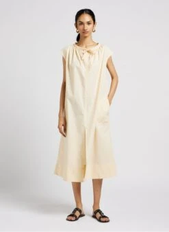 Soeur TAMARIS - Robe Midi En Popeline De Coton | Beige -Soeur 4043909