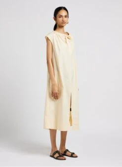 Soeur TAMARIS - Robe Midi En Popeline De Coton | Beige -Soeur 4043911