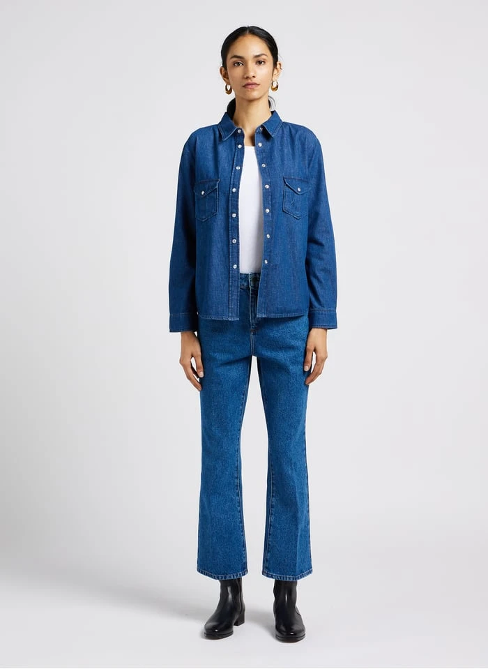 Soeur FRANCISCO - Jean Flare En Coton | Jean Délavé 19 Soeur FRANCISCO - Jean Flare En Coton | Jean Délavé – Image 19