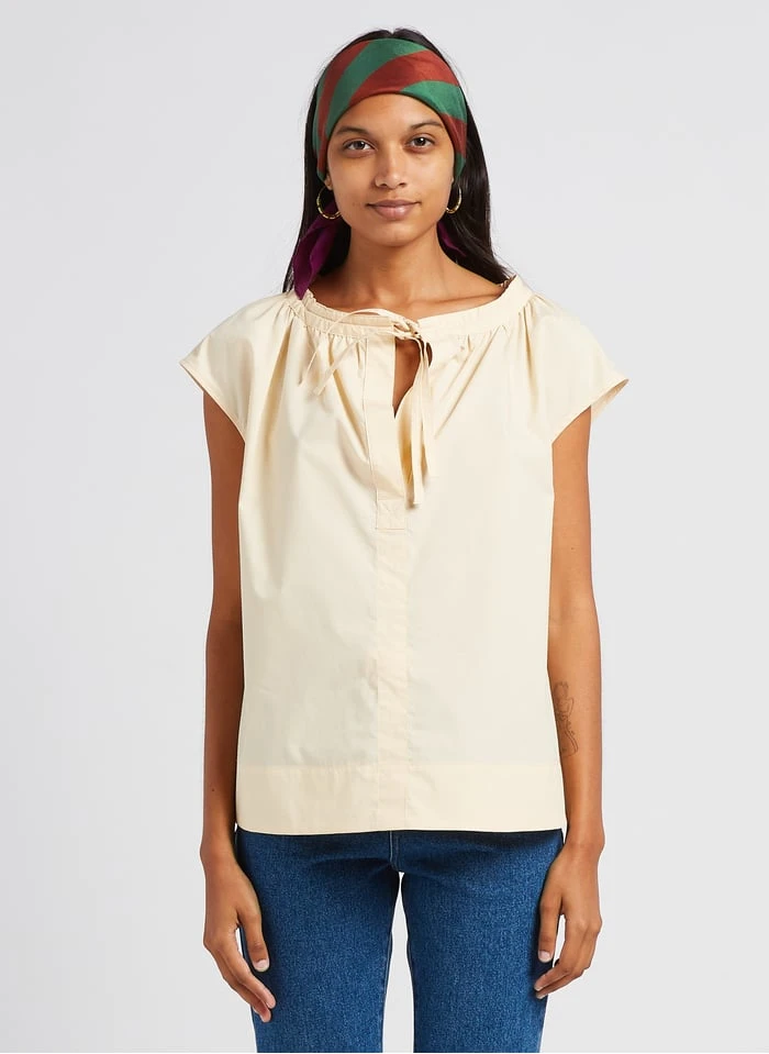 Soeur TANGER - Top En Popeline De Coton | Beige 1 Soeur TANGER - Top En Popeline De Coton | Beige