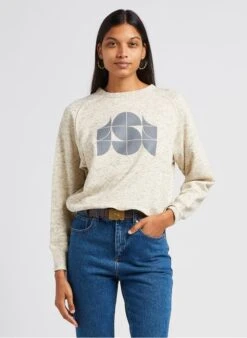 Soeur PASCAL - Sweat En Molleton Sérigraphié | Blanc