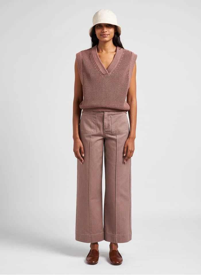 Soeur HARRY - Jean Large 7/8ème | Violet 4 Soeur HARRY - Jean Large 7/8ème | Violet – Image 4