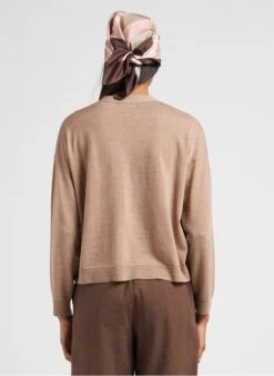 Soeur SARAJEVO - Pantalon Droit Chiné En Lin | Marron -Soeur 4052106 1