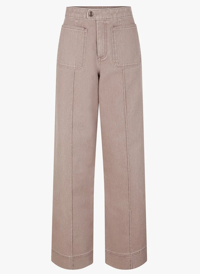 Soeur HARRY - Jean Large 7/8ème | Violet 3 Soeur HARRY - Jean Large 7/8ème | Violet – Image 3