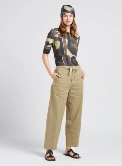 Soeur SARAJEVO - Pantalon Droit Chiné En Lin | Beige -Soeur 4058686 1