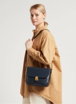 Soeur BELLISSIMA MAXI - Sac Bandoulière En Cuir Glacé | Bleu 7 Soeur BELLISSIMA MAXI - Sac Bandoulière En Cuir Glacé | Bleu -Soeur 4065678