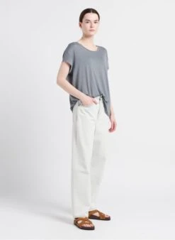 Soeur TULSA - Sandales Plates En Cuir Velours | Blanc 22 Soeur TULSA - Sandales Plates En Cuir Velours | Blanc -Soeur 4085332