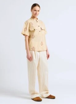 Soeur SULPICE - Pantalon à Pinces En Coton | Beige -Soeur 4092326 2