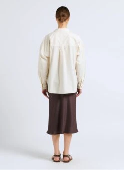 Soeur FEVER - Jupe Midi Fluide En Satin | Gris -Soeur 4092371