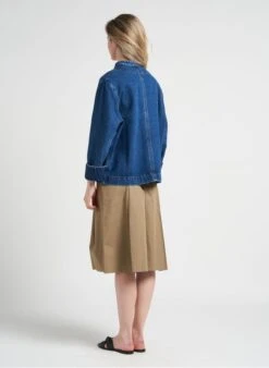 Soeur UTRECHT - Veste Denim à Brandebourgs En Coton | Jean Délavé -Soeur 4123158