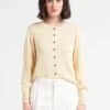 Soeur TITA - Cardigan Col Rond En Coton | Beige