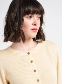 Soeur TITA - Cardigan Col Rond En Coton | Beige -Soeur 4128467