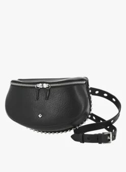 LA LILI ROCK - Sac Banane En Cuir | Noir