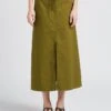 Soeur TERESA - Jupe Longue En Popeline De Coton | Vert