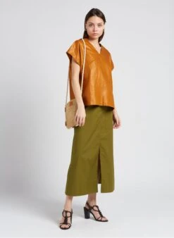 Soeur UZES - Top Ample Col V En Lin | Marron -Soeur 4151909