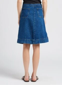 Soeur MINORQUE - Jupe Midi évasée En Coton Denim | Jean Délavé 7 Soeur MINORQUE - Jupe Midi évasée En Coton Denim | Jean Délavé -Soeur 4151933