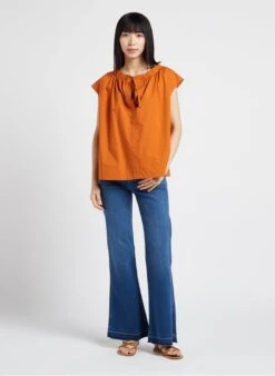 Soeur TANGER - Top En Popeline De Coton | Orange 12 Soeur TANGER - Top En Popeline De Coton | Orange -Soeur 4156376