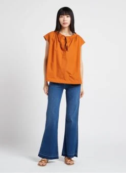 Soeur TANGER - Top En Popeline De Coton | Orange 10 Soeur TANGER - Top En Popeline De Coton | Orange -Soeur 4156379