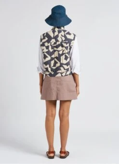 Soeur MUGUET - Jupe Courte Ceinturée En Coton Denim | Violet -Soeur 4157198