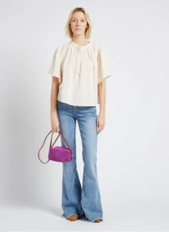 LE MINI SOHNA - Sac Bandoulière En Cuir | Violet -Soeur 4170365