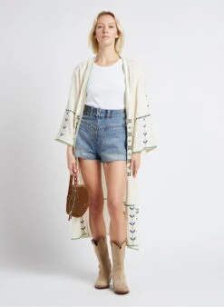 LA NEW LILI - Sac Banane En Cuir Velours | Marron -Soeur 4170465