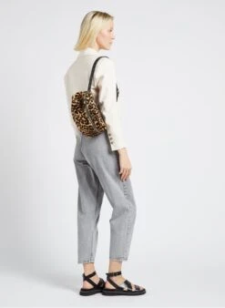 LA GRANDE LILI - Sac Banane Imprimé Léopard | Noir -Soeur 4170654