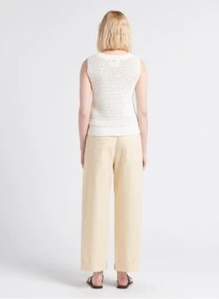 Soeur THABOR - Pantalon Large En Coton Lavé | Beige -Soeur 4183292